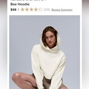 ALO Yoga Ivory Bae Hoodie